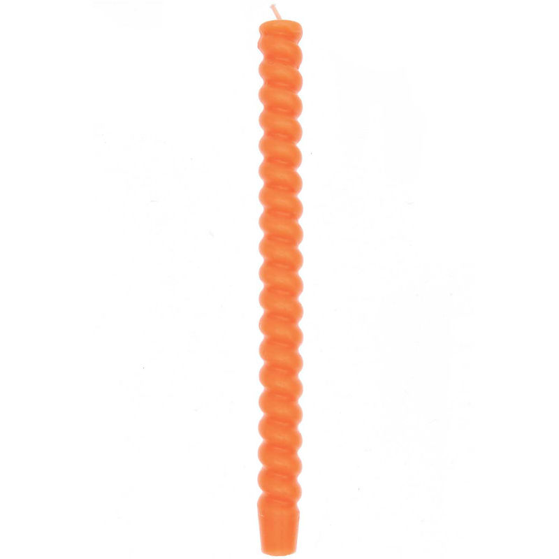 Ref. RIC400174, Bougie spirale 28cm orange fluo, Orange, marque RICO DESIGN