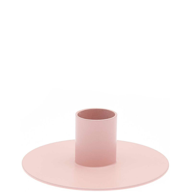 Ref. RIC700187, Petit bougeoir rose métal H3 cm, Rose, marque RICO DESIGN