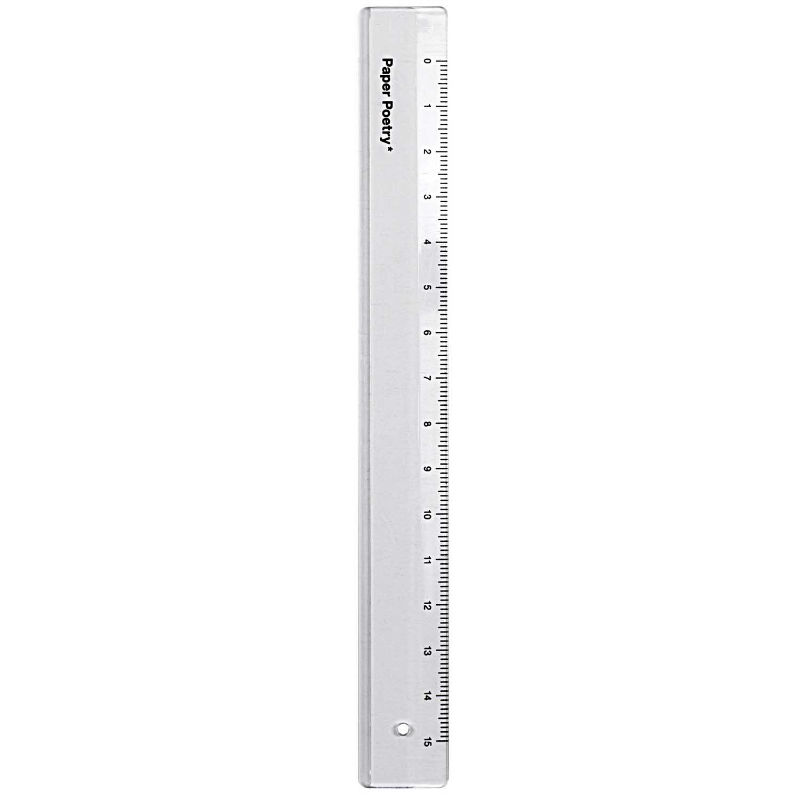 Ref. RIC70044715, Règle plastique étroite 15 cm, marque RICO DESIGN