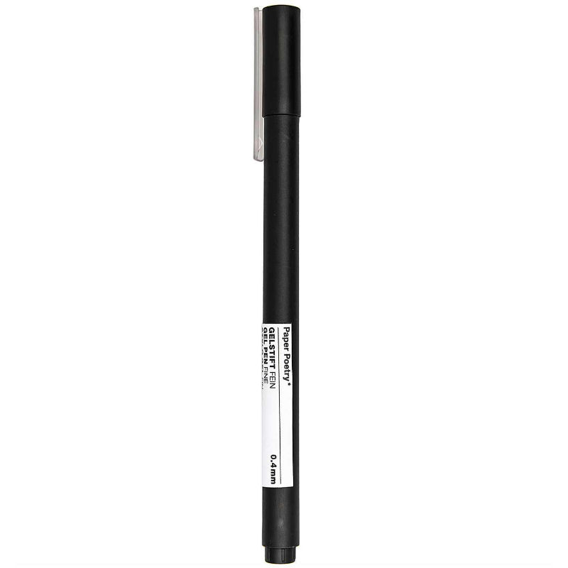 Ref. RIC990017664, Stylo gel fin noir 0,4mm, Noir, marque RICO DESIGN