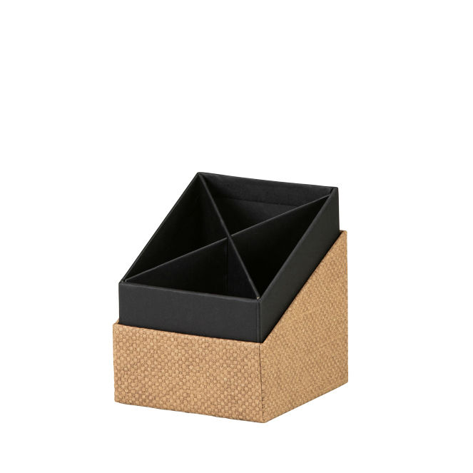 Image de  Pot a crayons 4 compt soho hazelnut 