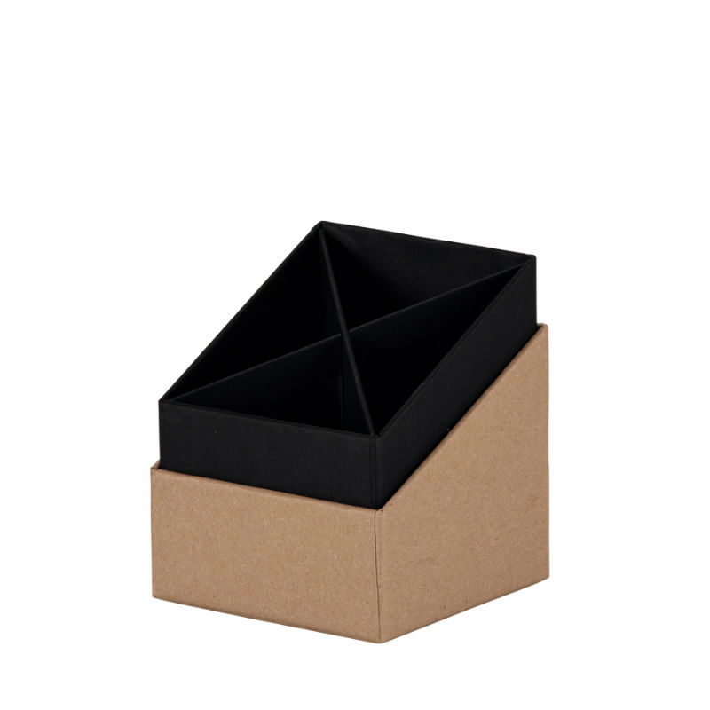 Image de  Pot a crayons 4 compt kraft 