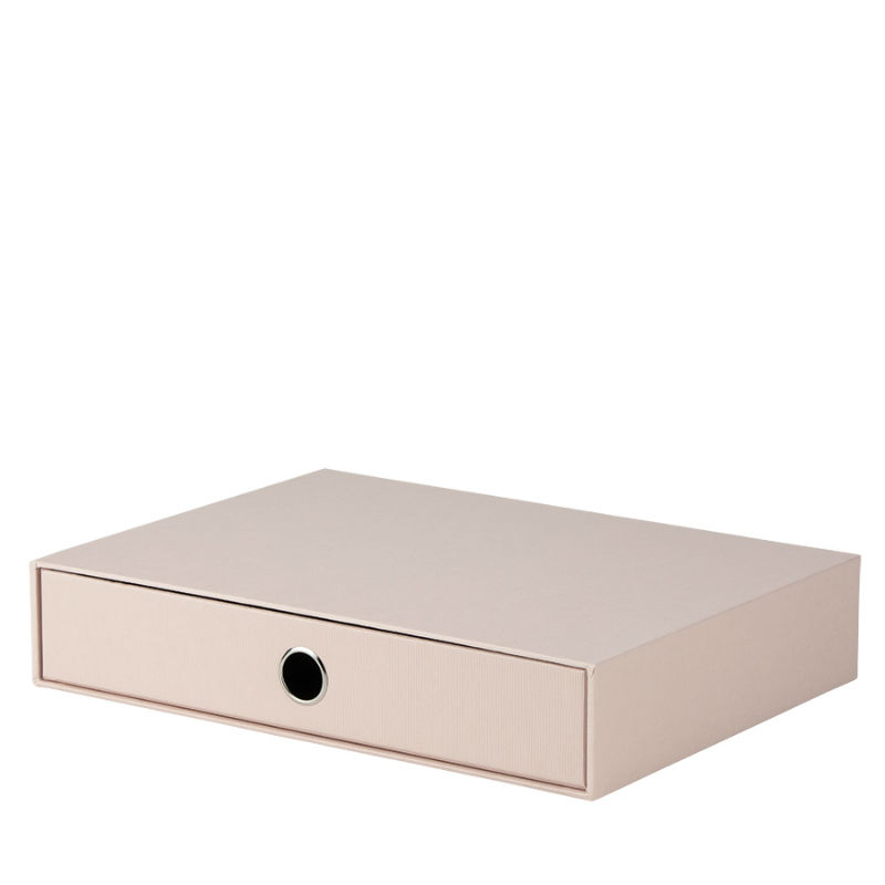 Ref. ROS1524452580, Boite a4 1 tiroir soho rose poudre