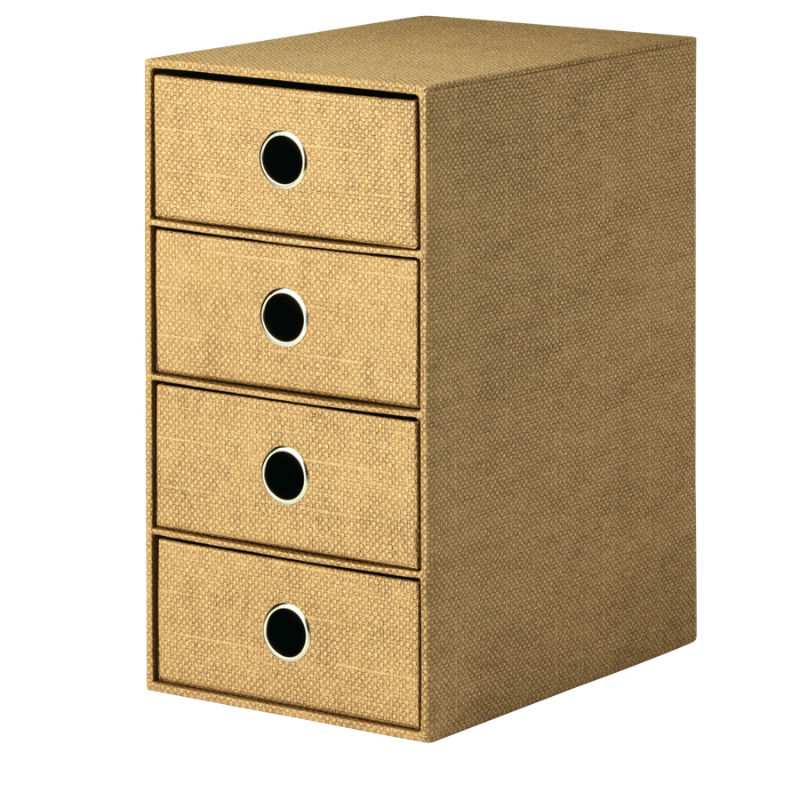 Image de  Box 4 tiroirs soho hazelnut 