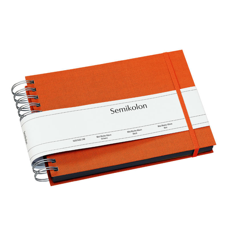 Image de  Album mini Mucho orange pages noires 