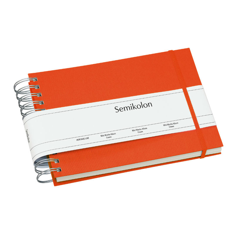 Image de  Album mini Mucho orange pages crème 