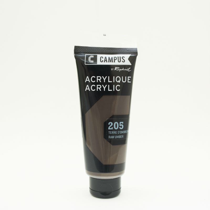 Image de  Tube 100 ml acrylique terre d'ombre naturelle 