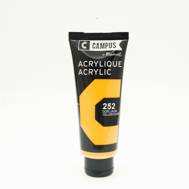 Image de  Tube 100 ml acrylique ocre jaune 