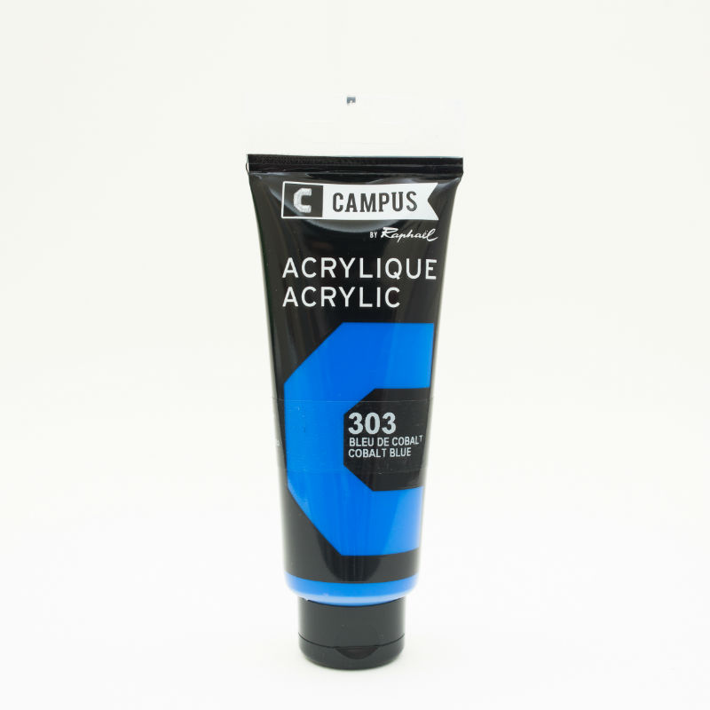 Image de  Tube 100 ml acrylique bleu de cobalt 