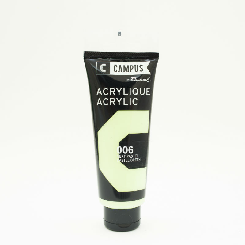 Image de  Tube 100 ml acrylique vert pastel 