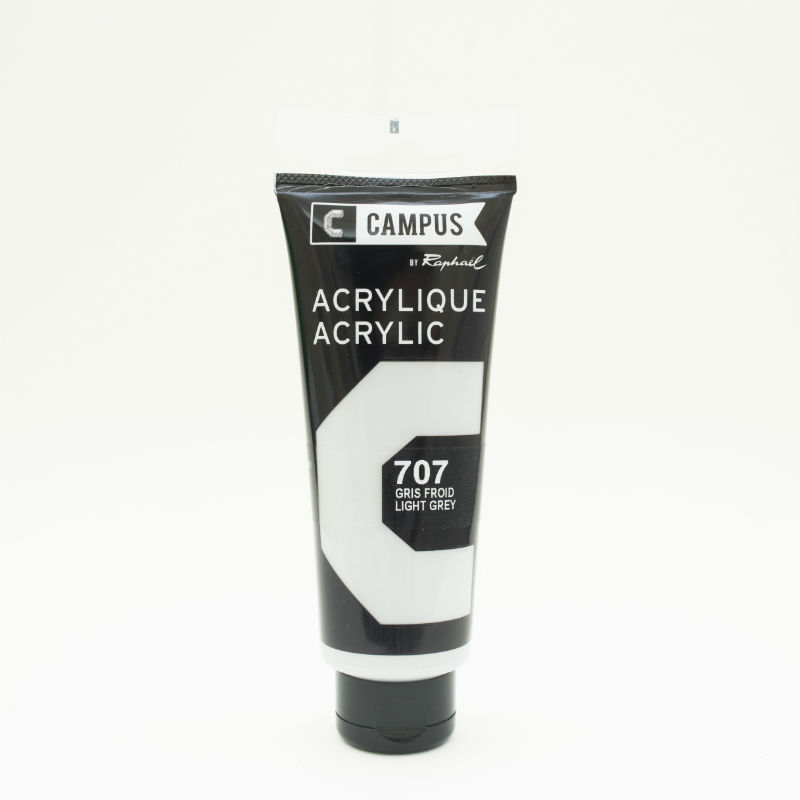 Image de  Tube 100 ml acrylique gris froid 