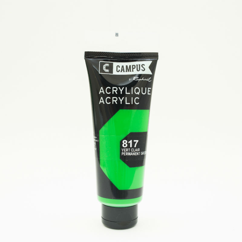 Image de  Tube 100 ml acrylique vert clair 