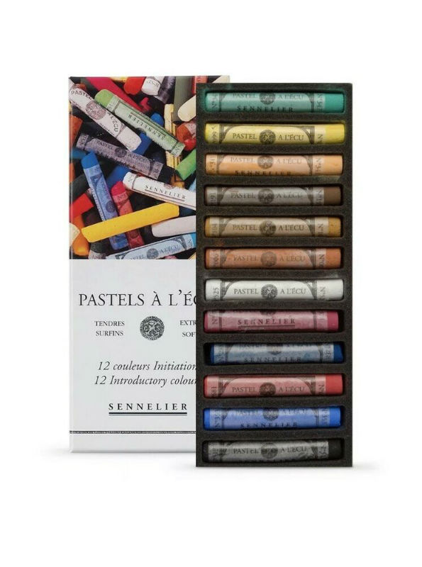 Image de  Boite 12 pastels ecu initiation 