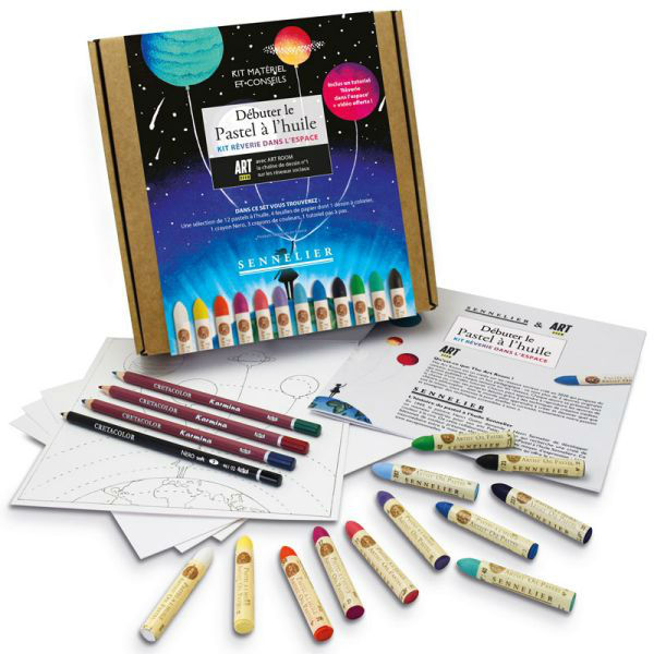 Image de  Set dÉcouverte pastels À huile rÊverie ds l'espace 