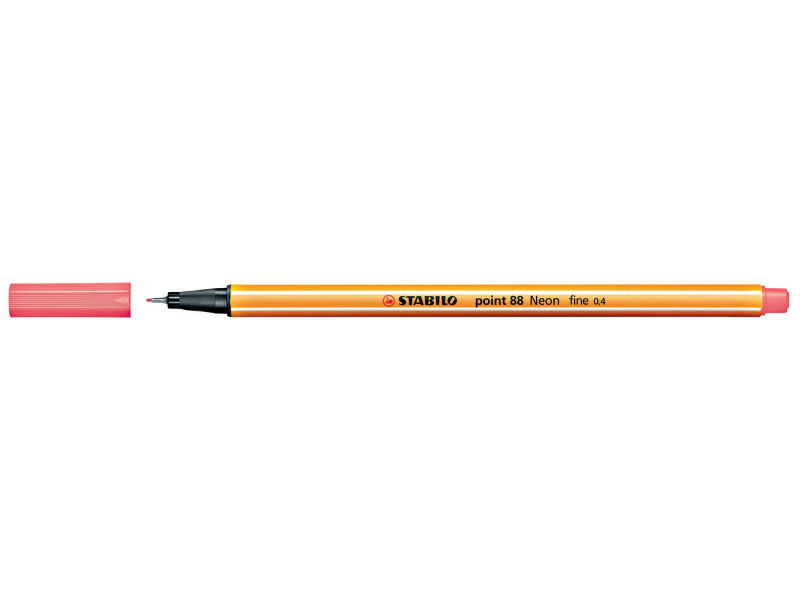 Image de  Stylo-feutre Stabilo Point 88 rouge fluo 