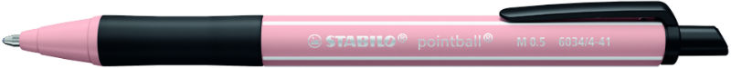 Image de  Stylo bille Pointball Wildflower rose pivoine 