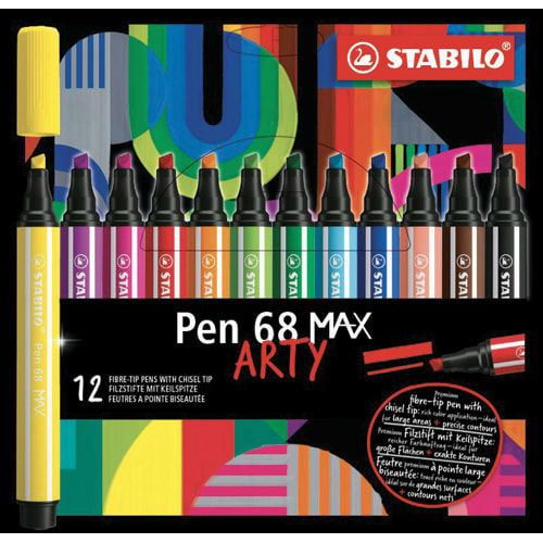 Image de  Étui de 12 Stylos feutres Pen 68 Max Arty 