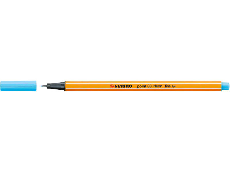 Image de  Stylo-feutre Stabilo Point 88 bleu fluo 