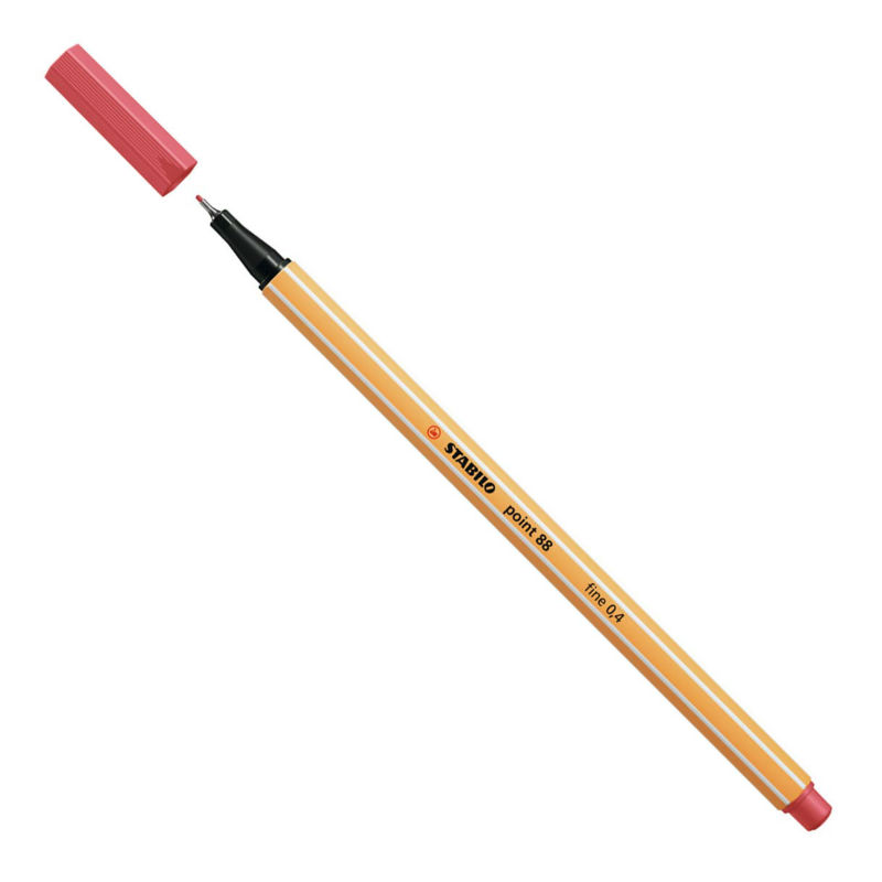 Image de  Stylo-feutre Stabilo Point 88 rouge terracotta 