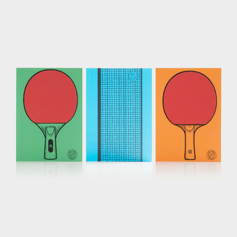 Image de  Set de 3 carnets tennis de table 