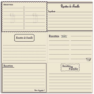 Image de  Fiches recettes 30x30 - 1f. 