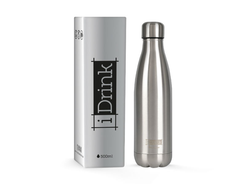 Image de  Bouteille thermique I-Drink 500 ml argent 