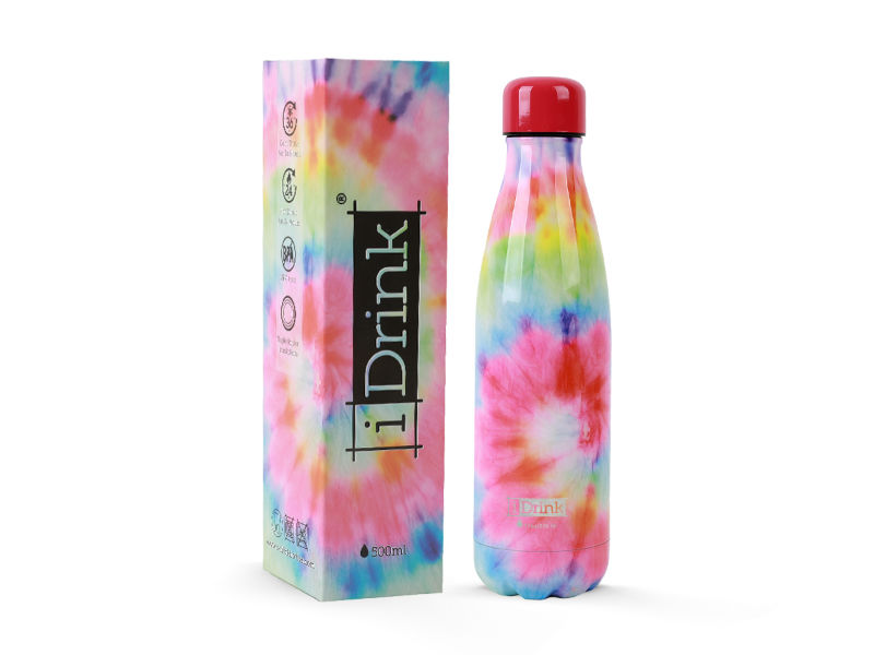 Image de  Bouteille thermique I-Drink 500 ml tie dye 