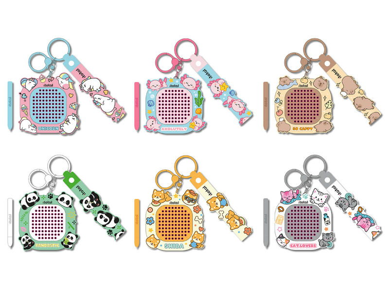 Ref. TOTXL3285, Porte-clés puzzle assorti, marque I-TOTAL