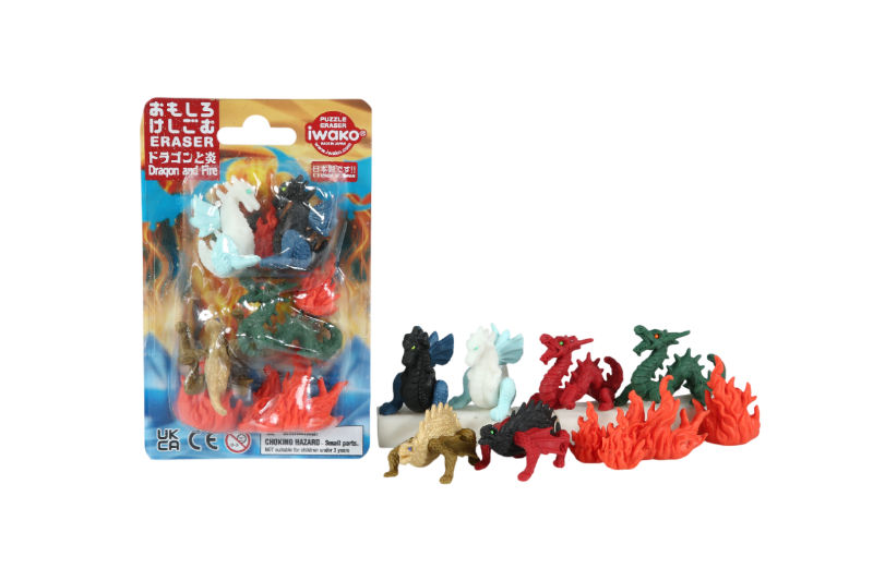Ref. TROC01001, Set gommes - Dragons