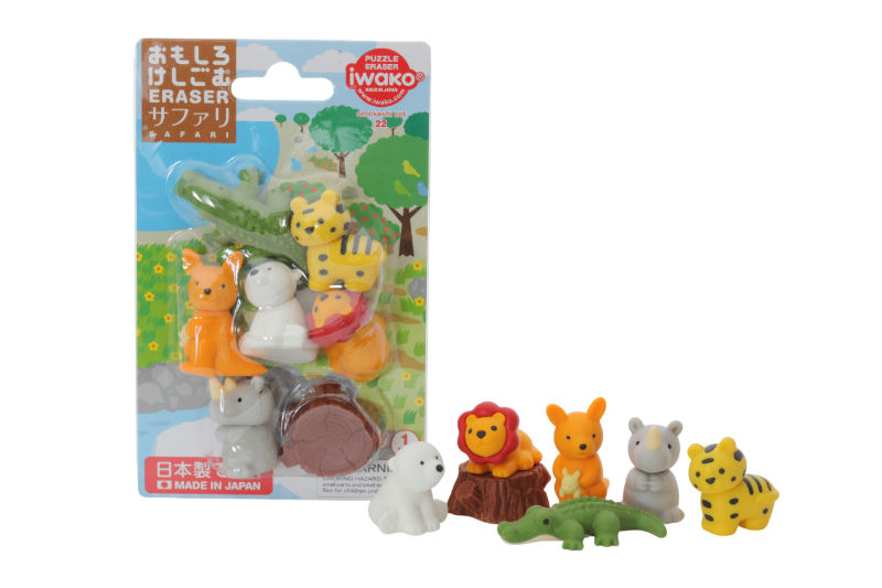 Ref. TROC01011, Set gommes - Safari