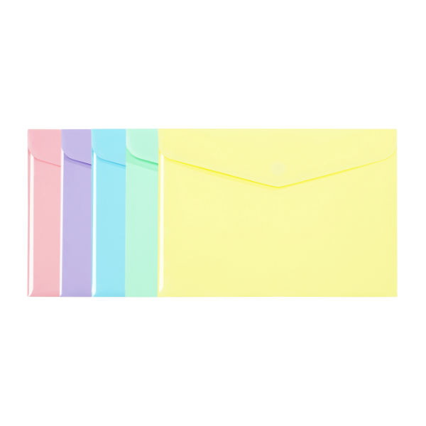 Image de  Pochette enveloppe A4 polypro Rainbow Pastel 