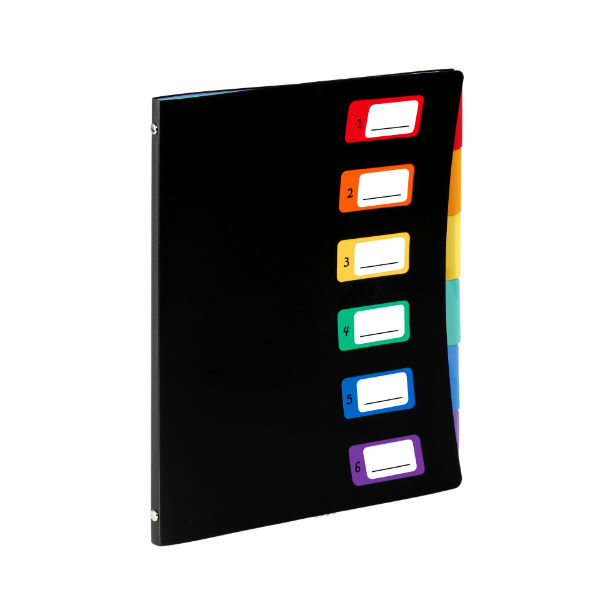 Image de  Trieur porte vues A4 6 compartiments Rainbow Class 