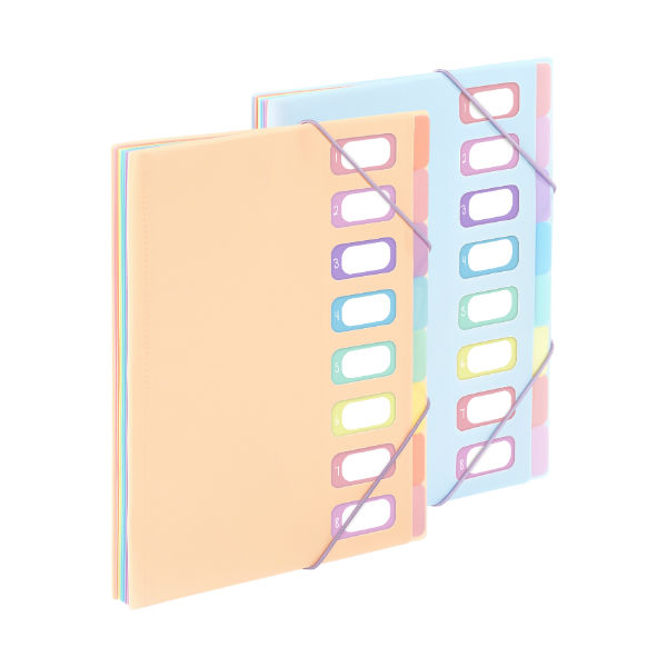Image de  Trieur extensible A4 8 compartiments Rainbow Pastel 
