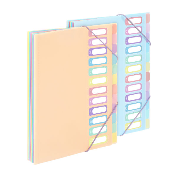 Image de  Trieur extensible A4 12 compartiments Rainbow Pastel 