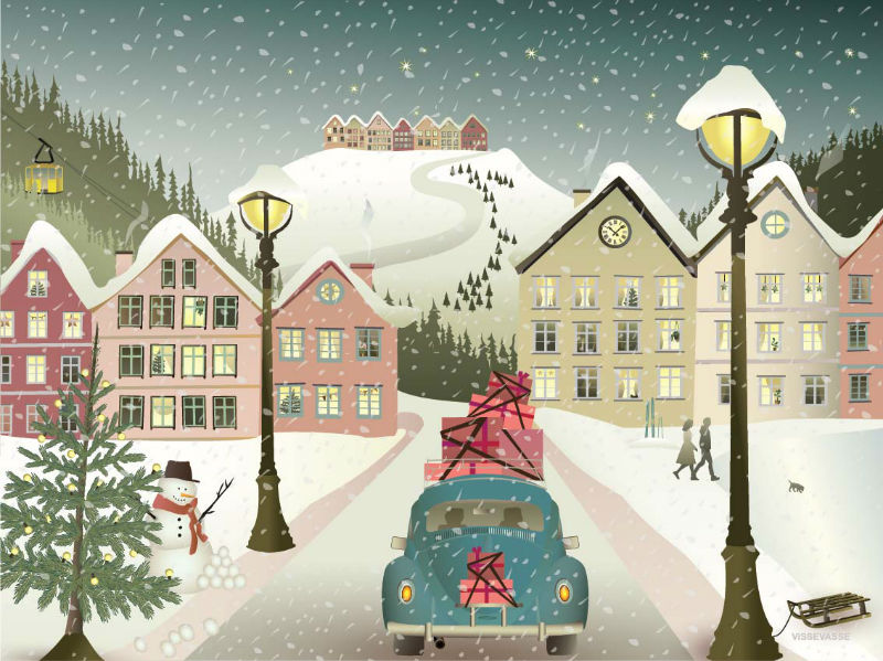 Image de  Affiche 30x40 laissez la neige 
