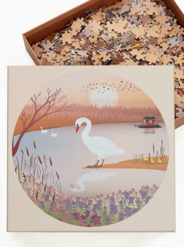Image de  Puzzle le cygne 1000 pièces 